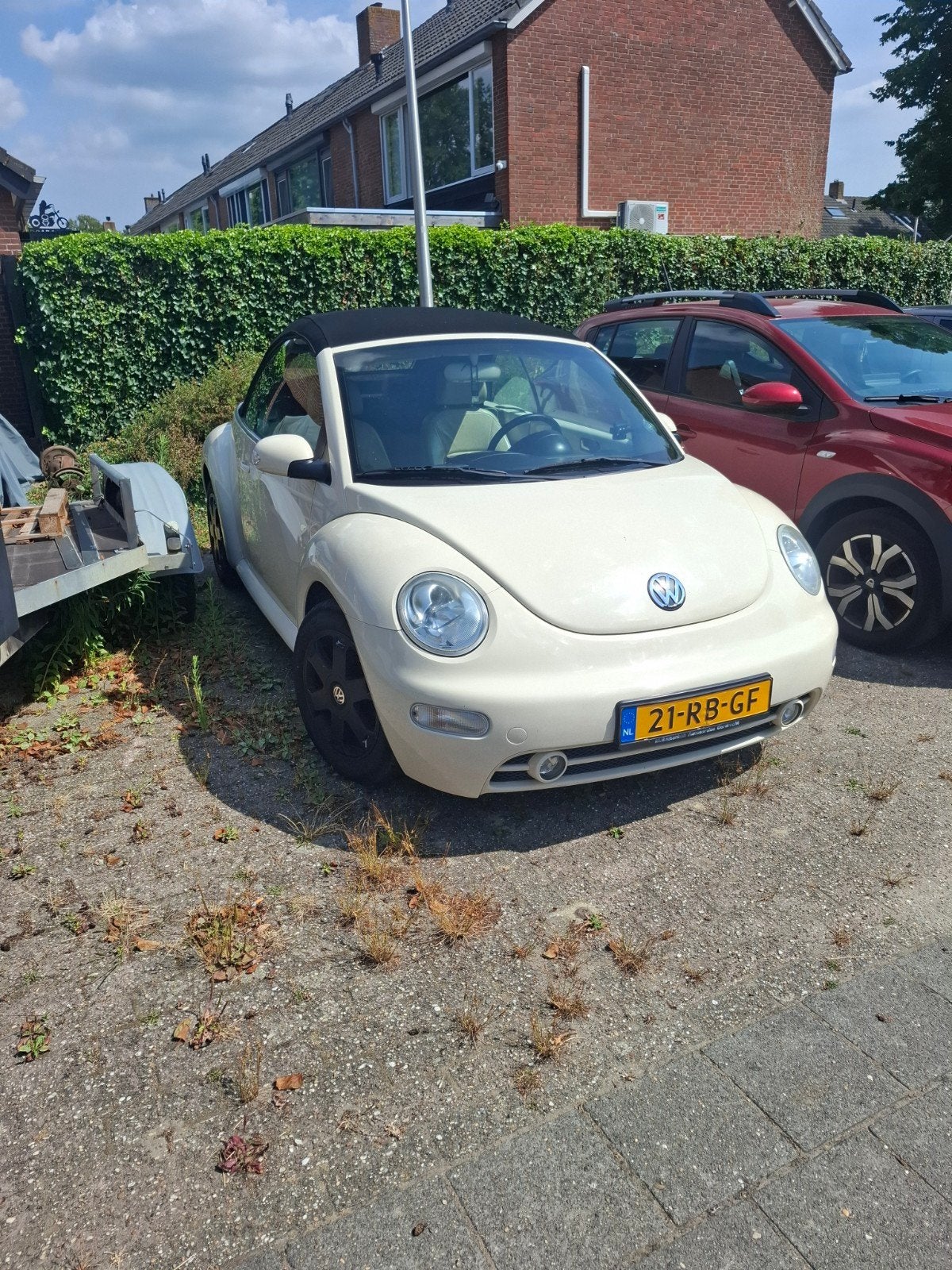 Volkswagen Beetle (Kever) 1.6 Cabriolet 75KW 2005 Beige, Auto's, Cabriolet, Beige, 1595 cc, Particulier