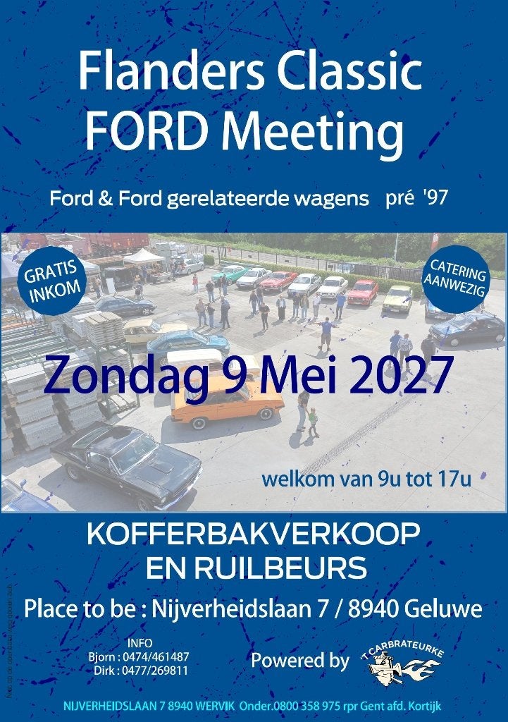Ford meeting ruil en kofferbakverkoop, Ophalen, Nieuw, Ford