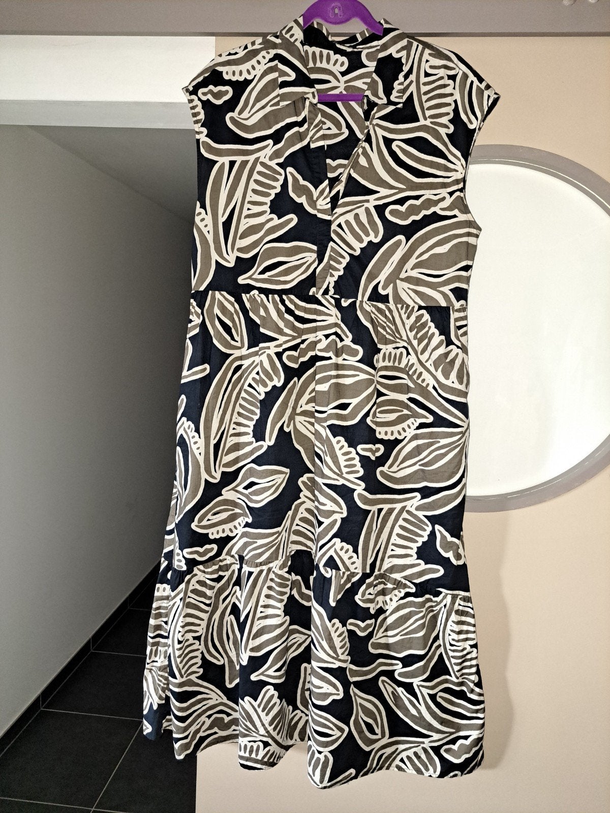 Opus, robe à imprimé de feuilles, taille 44, coton, été, Vêtements | Femmes, Taille 42/44 (L), Enlèvement ou Envoi, Comme neuf