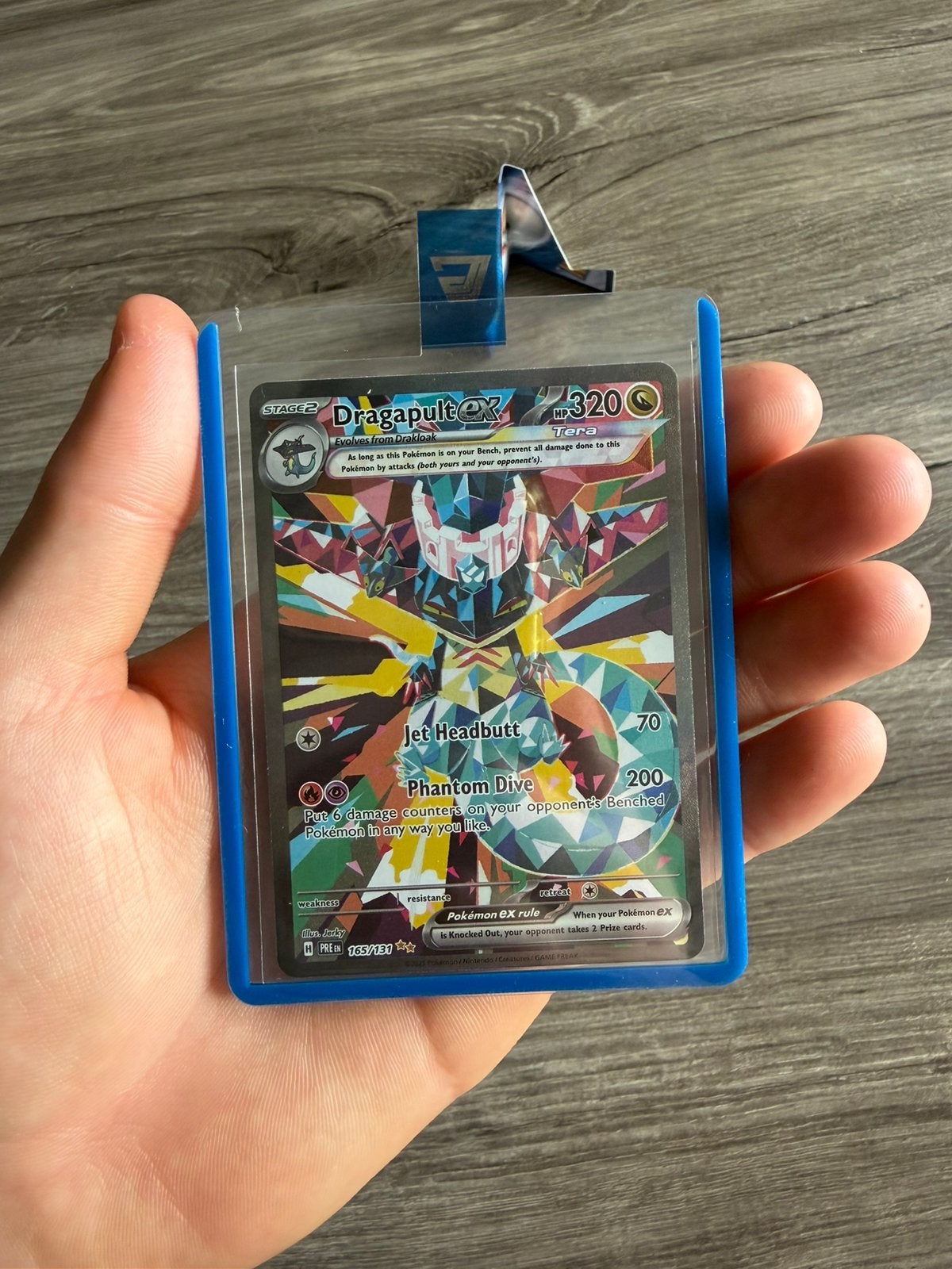 Pokémon Dragapult Ex #165 Ascended Heroes card near mind, Ophalen of Verzenden, Zo goed als nieuw