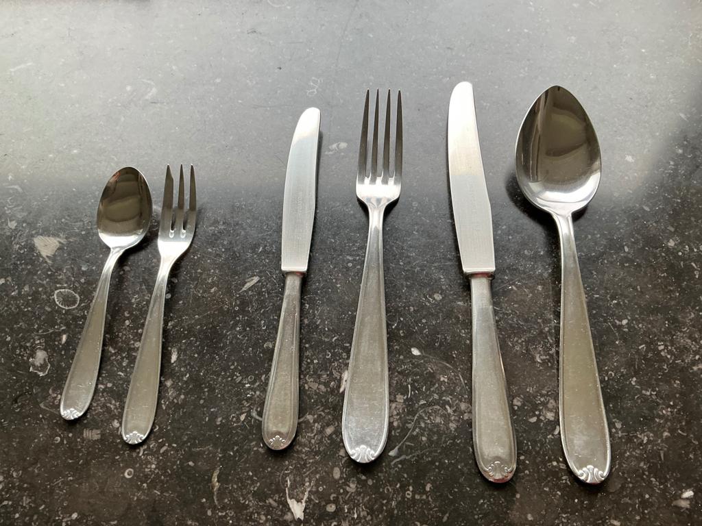 Bestek inox, Ophalen