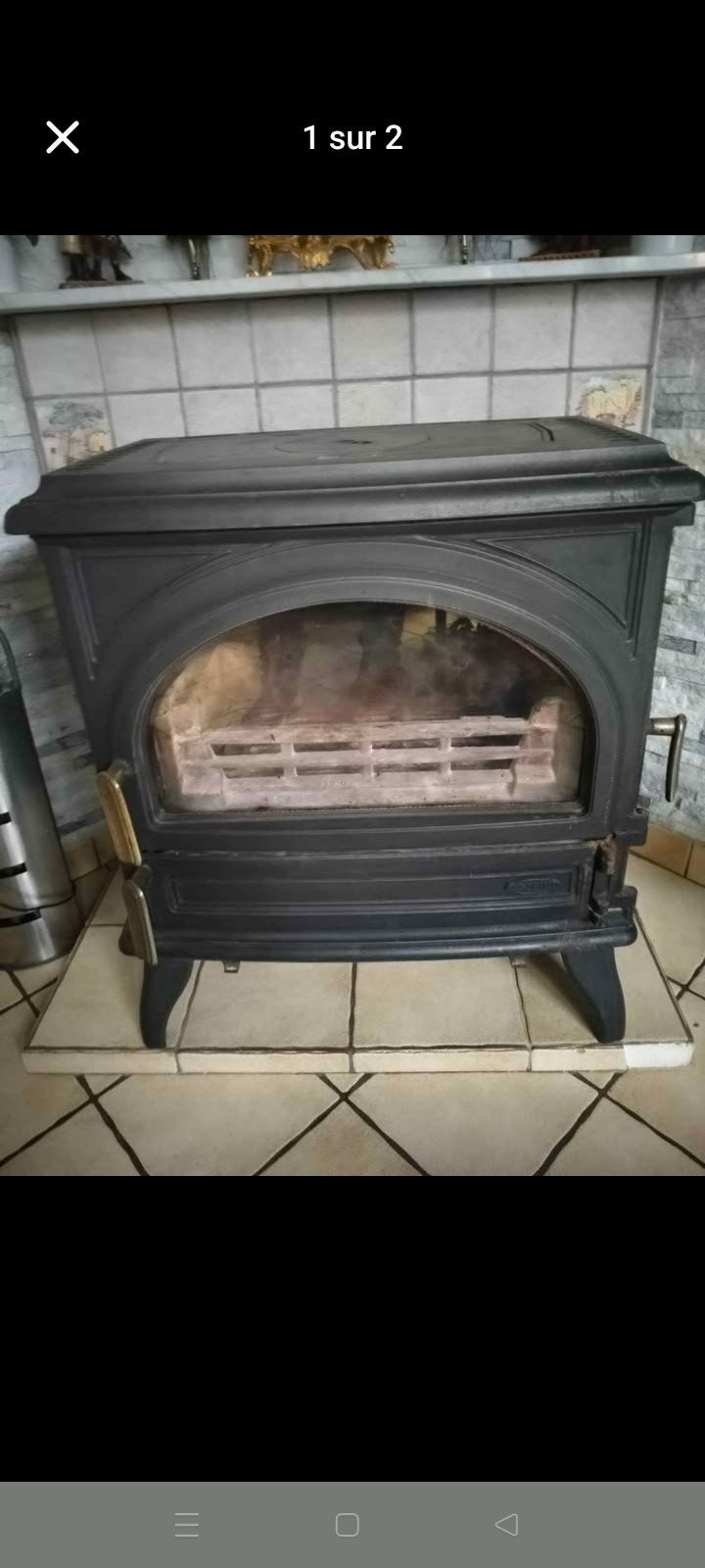 feu godin petit Carvin, Maison & Meubles, Poêles, Enlèvement, Bois