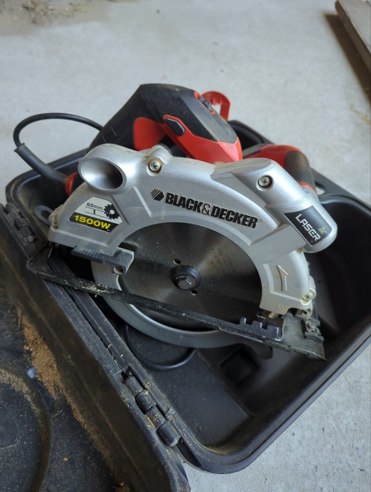 Black&Decker hand cirkelzaag KS1500L, Enlèvement, Scie circulaire