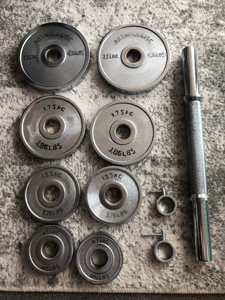 old school dummbell 14.5kg, Sport en Fitness, Ophalen