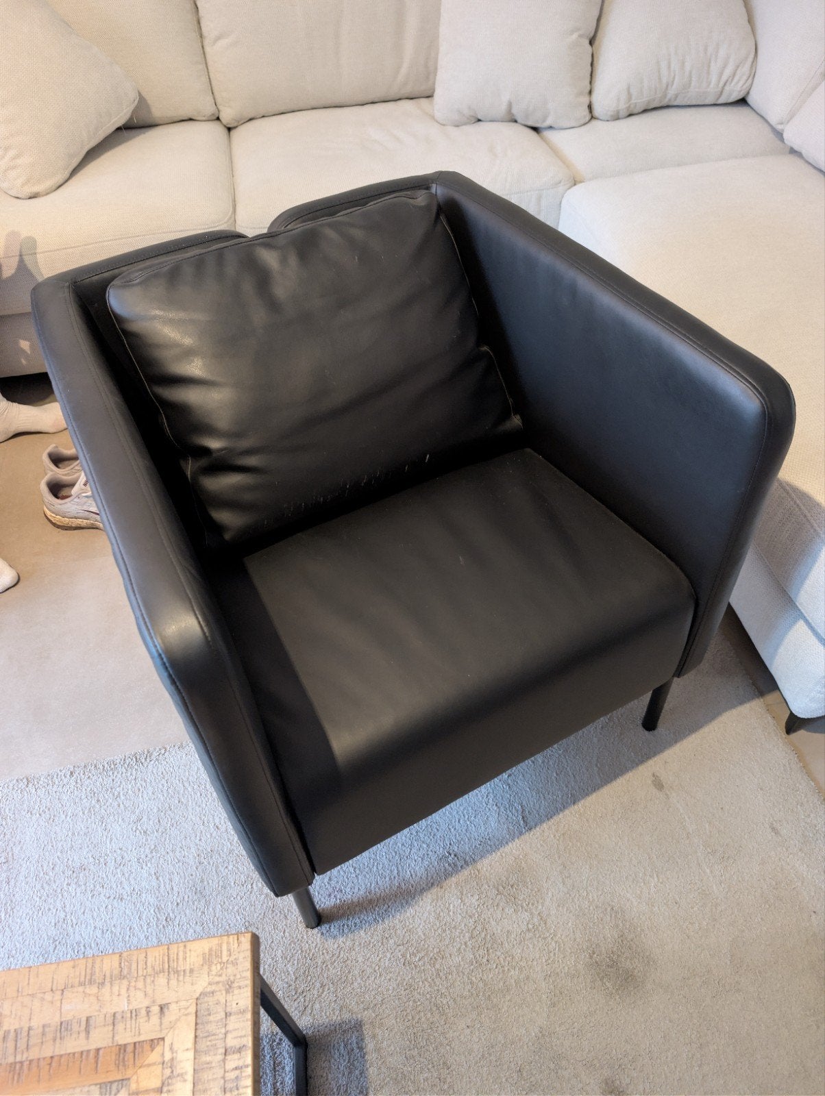 Fauteuil EKERÖ, Bomstad noir - assise - Ikea, Enlèvement