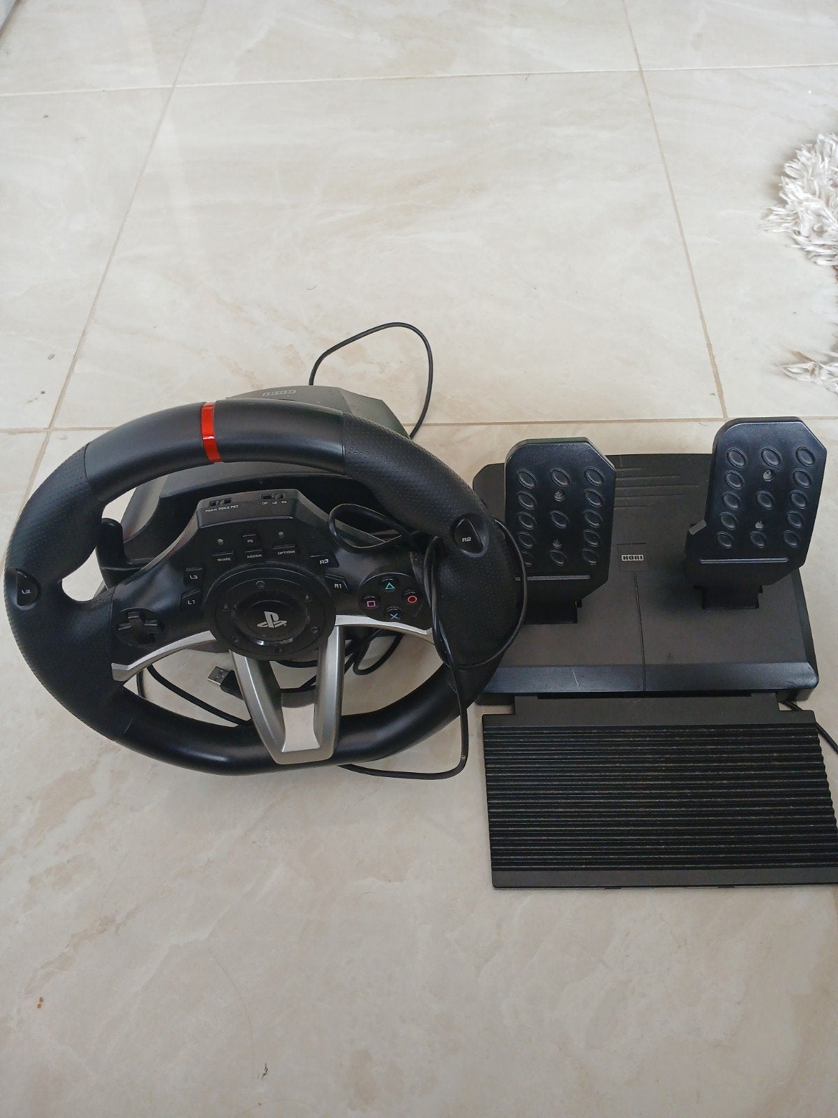 Playstation racestuur + pedalen, Games en Spelcomputers, Spelcomputers | Sony Consoles | Accessoires, Ophalen, Zo goed als nieuw