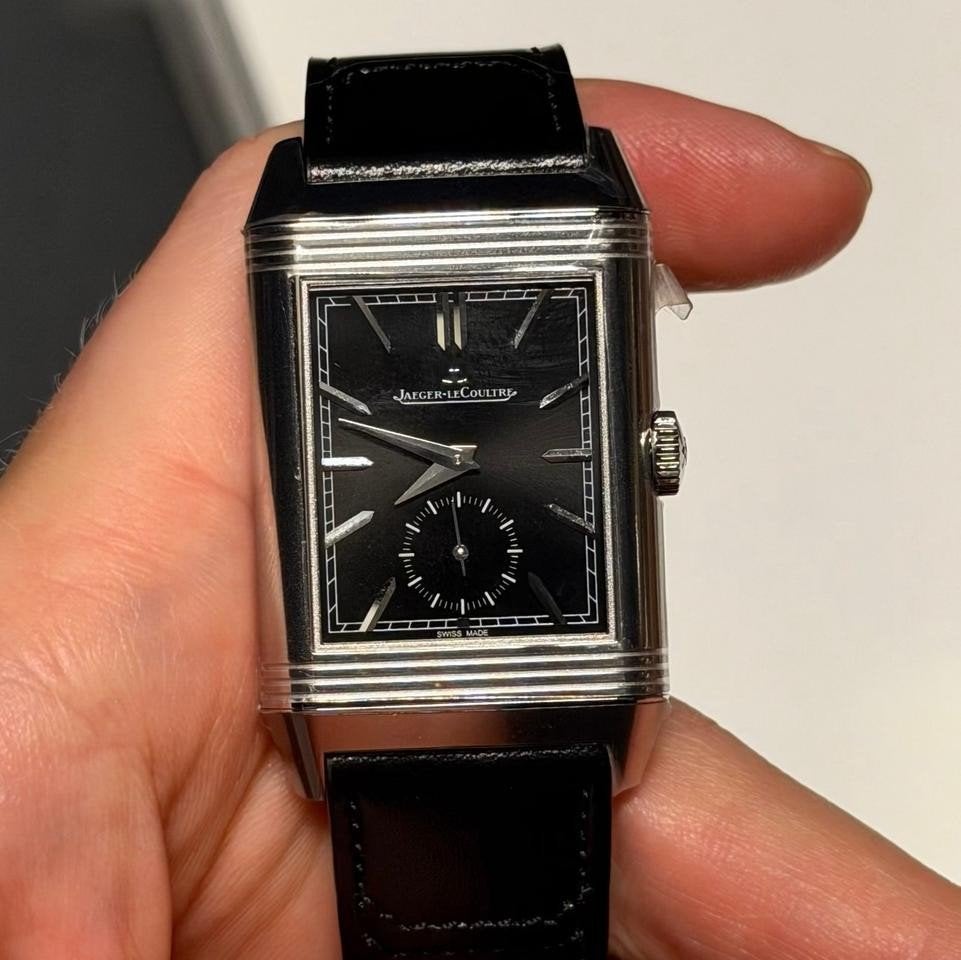 montre Jaeger lecoutre Reverso Tribute Duoface Small Seconds, Ophalen of Verzenden, Polshorloge