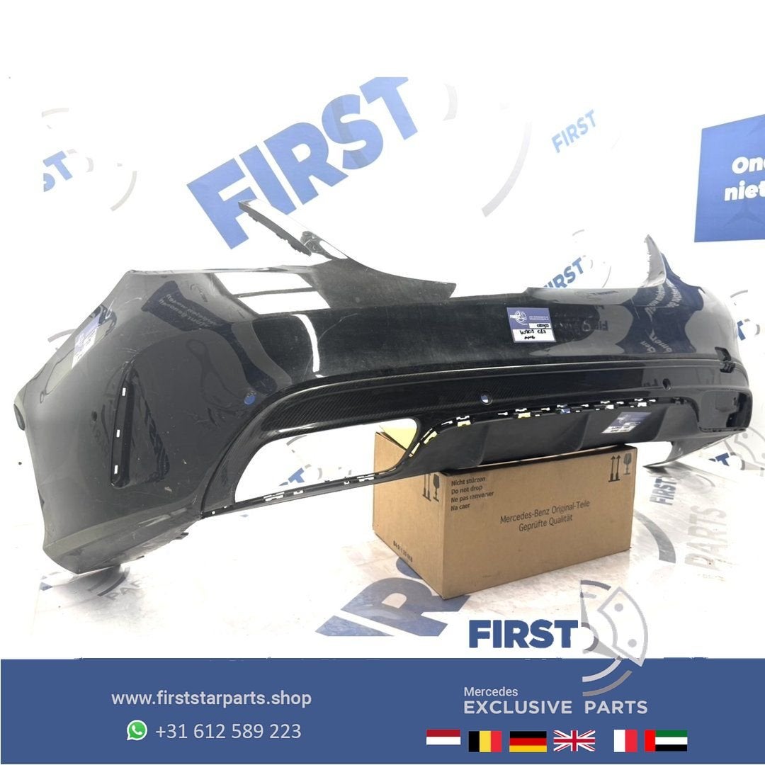 W205 C63 AMG ACHTERBUMPER + CARBON DIFFUSER ZWART WIT GRIJS, Arrière, Utilisé, -, -