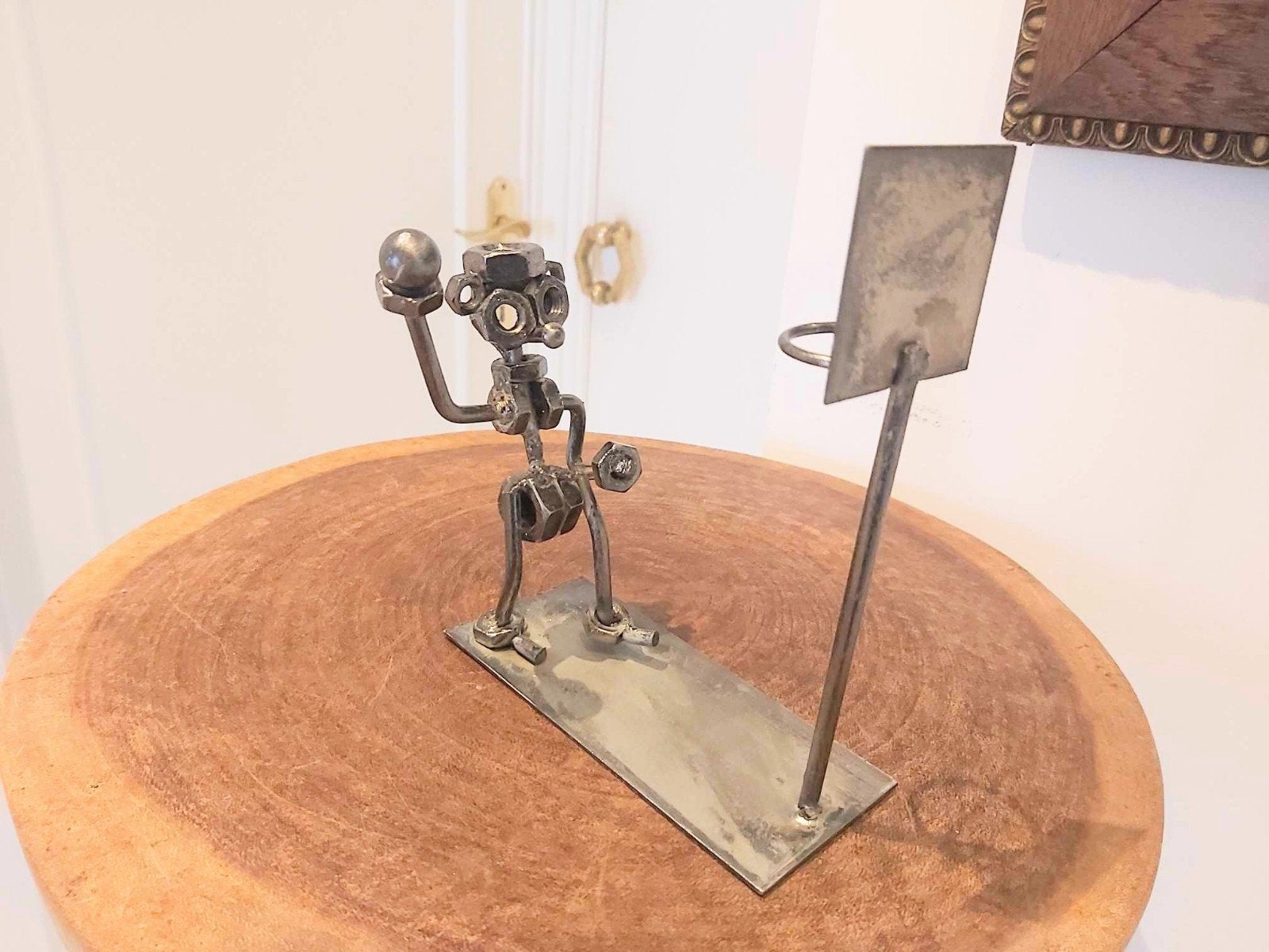 Nut & Bolt Art — Ballon de basket unique en forme de sculptu, Enlèvement ou Envoi
