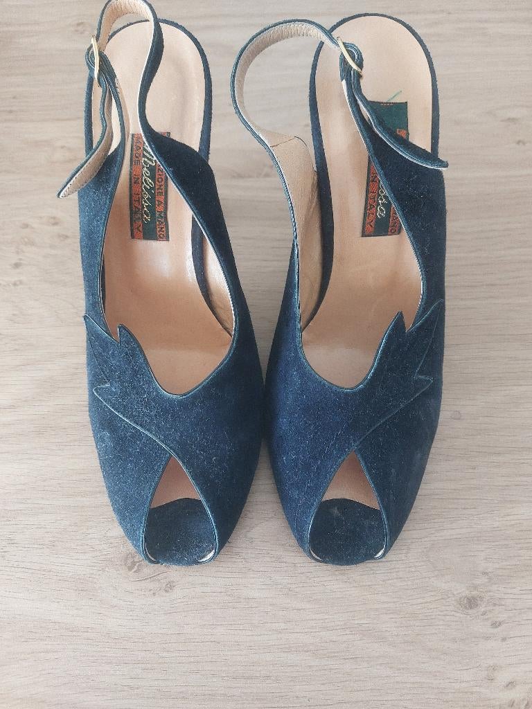 Escarpins ouverts bleu marine - Pointure 38., Vêtements | Femmes, Melissa, Enlèvement ou Envoi, Escarpins, Porté