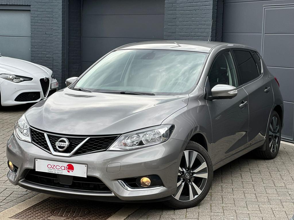 Nissan Pulsar 1.2 Aut. GpsCruise360camTrekhaak *1JGarantie*, Auto's, Nissan, Voorwielaandrijving, Euro 6, 4 cilinders, Leder en Stof