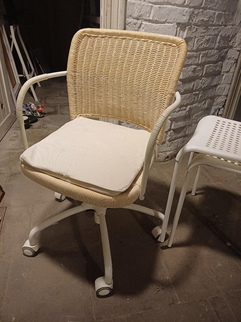 Chaise de bureau, Enlèvement, Utilisé, Blanc, Chaise de bureau