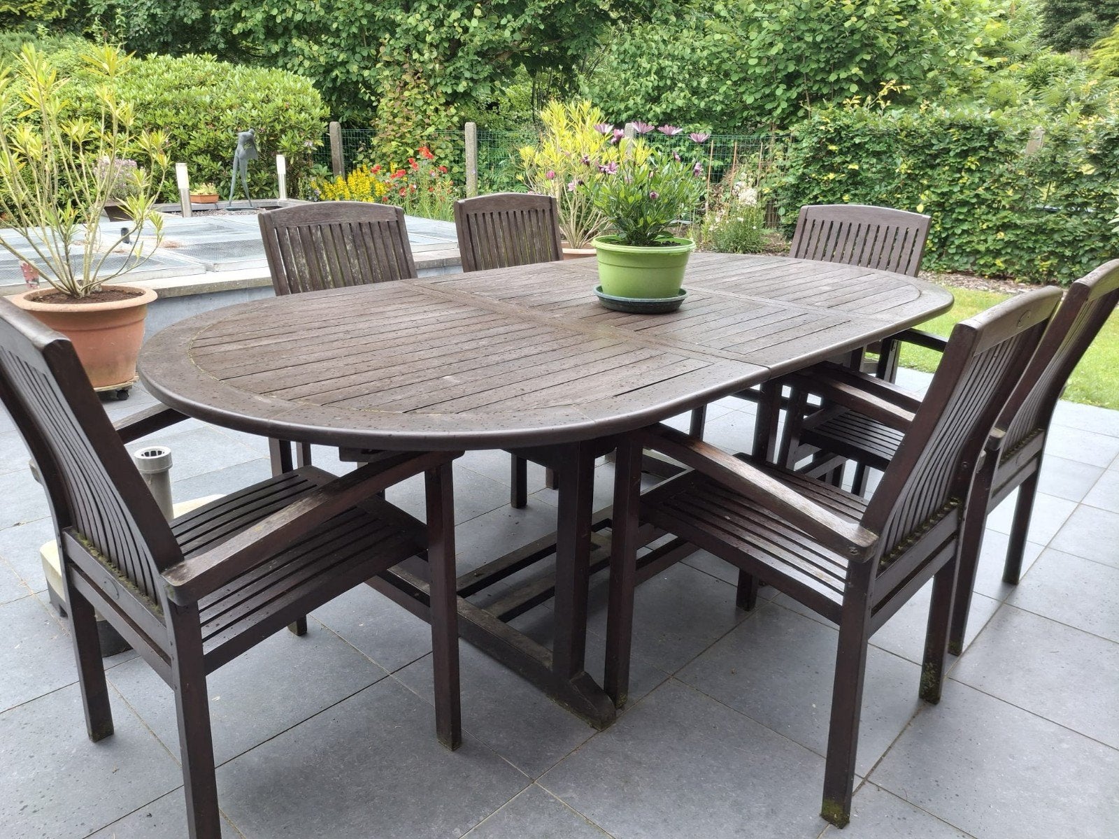 Houten tuinmeubelen, Ophalen, Tuinset
