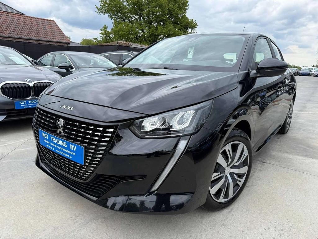 Peugeot 208 1.2i 5-DEURS FULL LED CARPLAY LANE ASSIST BLUETO, Auto's, Stof, 1199 cc, 1055 kg, Zwart