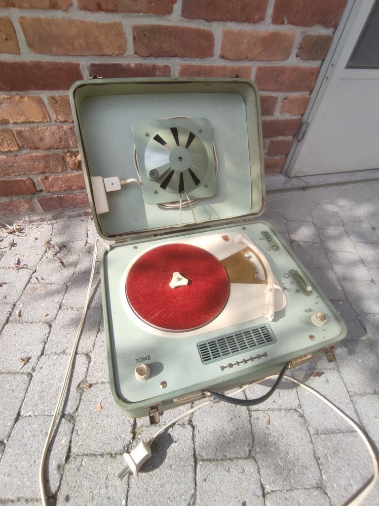 Philips AG9106 koffer-platenspeler  voor opmaak /onderdelen, Audio, Tv en Foto, Ophalen, Niet werkend, Platenspeler, Philips