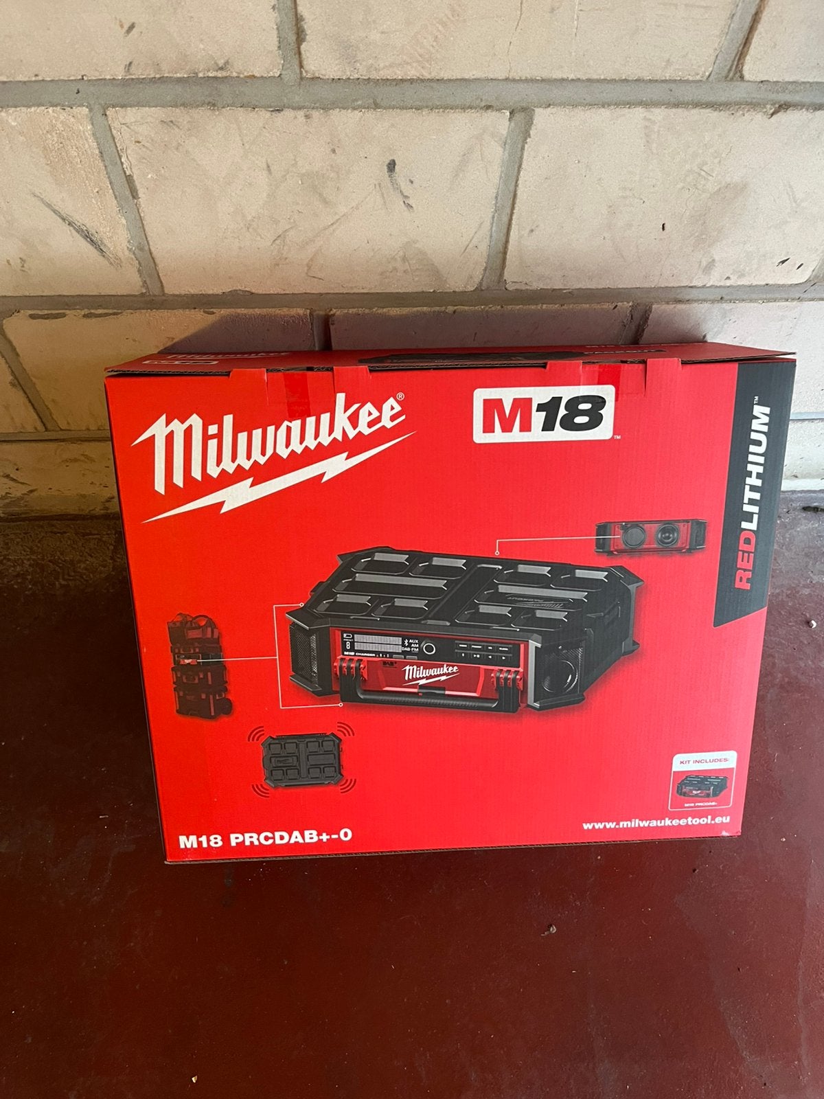 Milwaukee M18 PRCDAB+-0 18 V Packout radio, Bricolage & Construction, Outillage | Pièces de machine & Accessoires, Enlèvement ou Envoi
