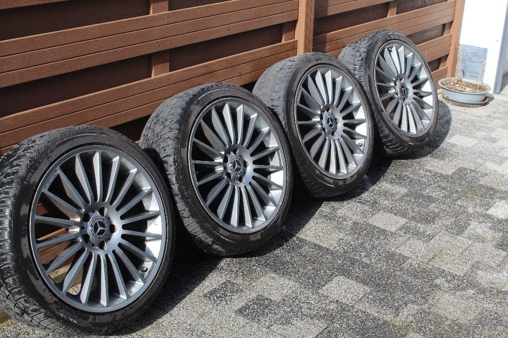 Mercedes C   Velgen + Winterbanden  19 inch W205 S205 A205, Autos : Pièces & Accessoires, Pneus & Jantes, Enlèvement, 19 pouces
