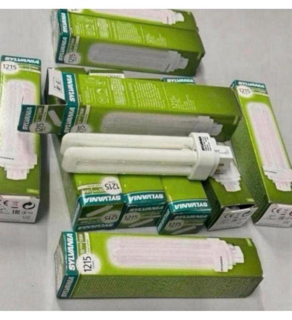 10X Sylvania LYNX-DE CFL 18W 4000K G24q-2 lamp 1215 lumen, Ophalen of Verzenden, Nieuw, Minder dan 30 watt, Spaarlamp