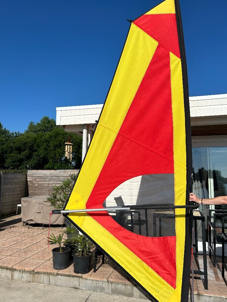 Windzeil + giek + mast, Enlèvement, Comme neuf, Wishbone, 5 à 6.5 m²