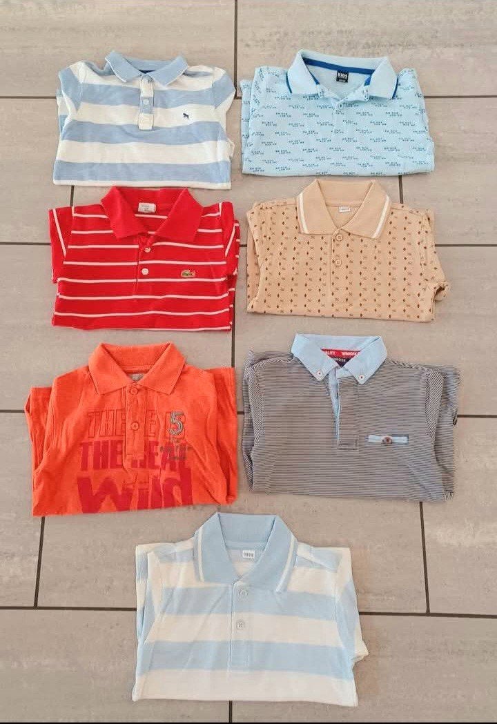Pakket Polo T-shirts jongens maat 110-116, Kinderen en Baby's, Kinderkleding | Maat 110, Ophalen, Zo goed als nieuw, Jongen, Shirt of Longsleeve