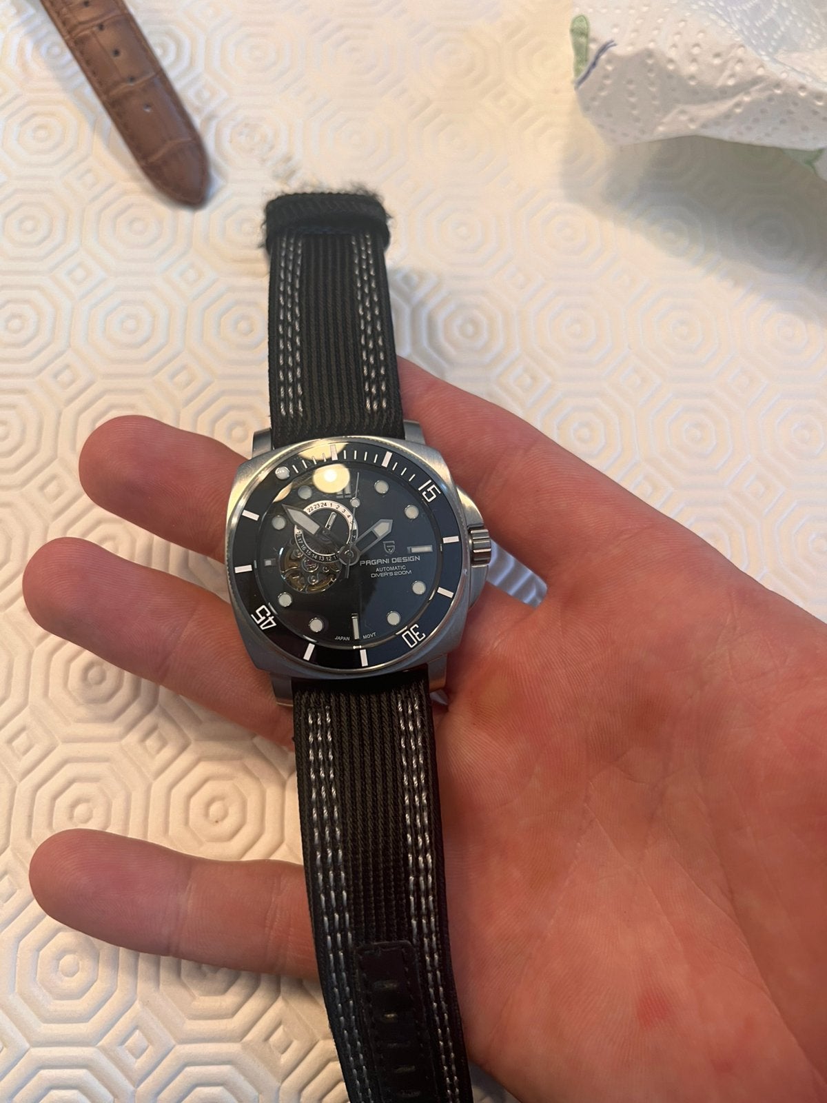 Pagani Design PD-1736 Automatic – 200m Diver Open Heart, Enlèvement ou Envoi, Comme neuf, Autres marques