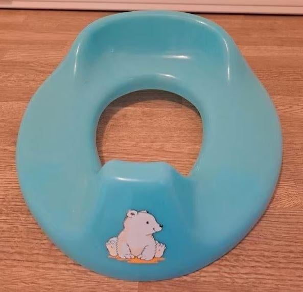 Bébé-Jou Toiletverkleiner Pompon Turkoois, Kinderen en Baby's, Badjes en Verzorging, Ophalen, Overige typen, Zo goed als nieuw