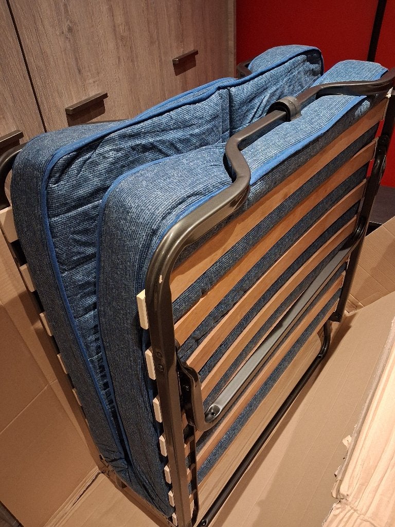 Opklapbed "Luxor" 90 x 200 cm, Maison & Meubles, Neuf, 90 cm, Tissu, Une personne