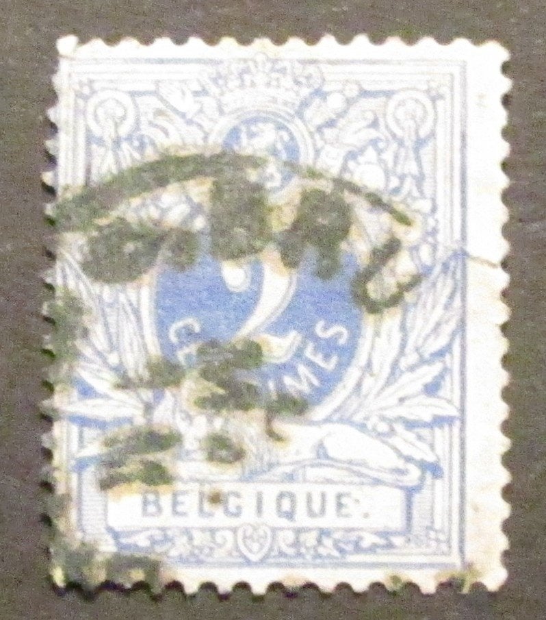 2 centimes estampillé par Léopold II à partir de 1880, Enlèvement ou Envoi, Affranchi, Timbre-poste, Autre