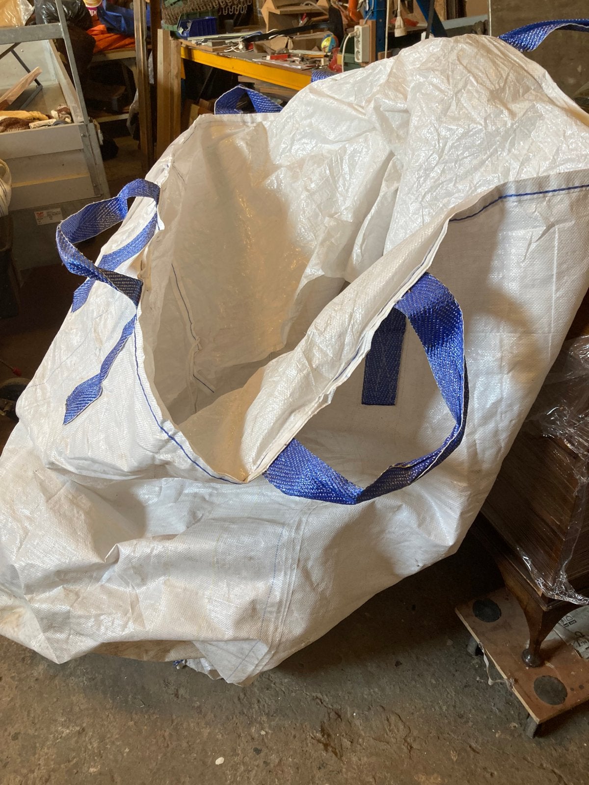Big bag, Doe-het-zelf en Bouw, Ophalen