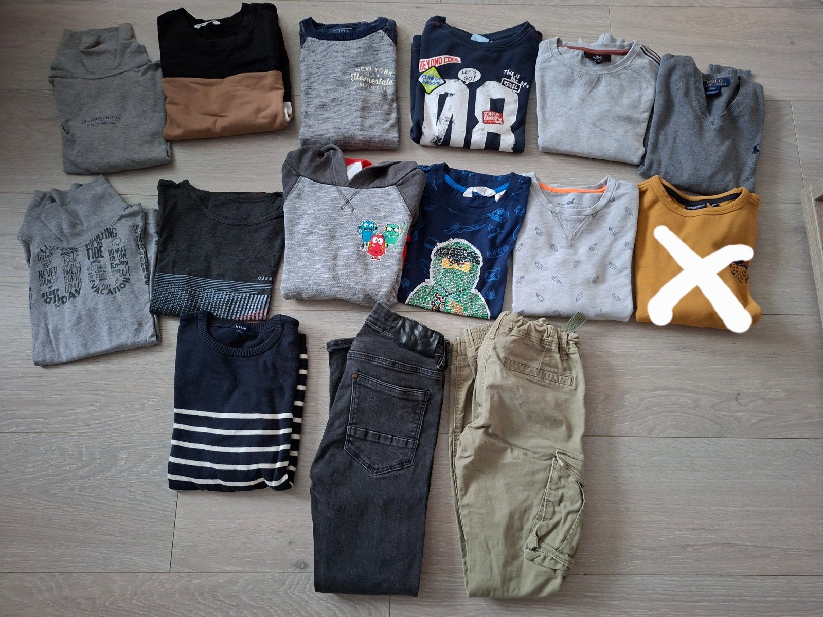 Pakket kinderkledij 134/140, Ophalen of Verzenden