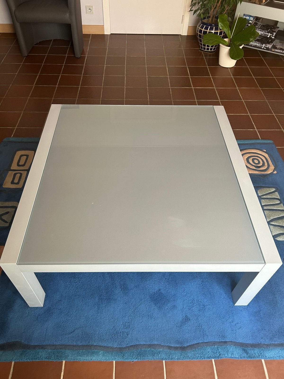 Glazen salontafel, Maison & Meubles, Tables | Tables de salon, Enlèvement, Utilisé