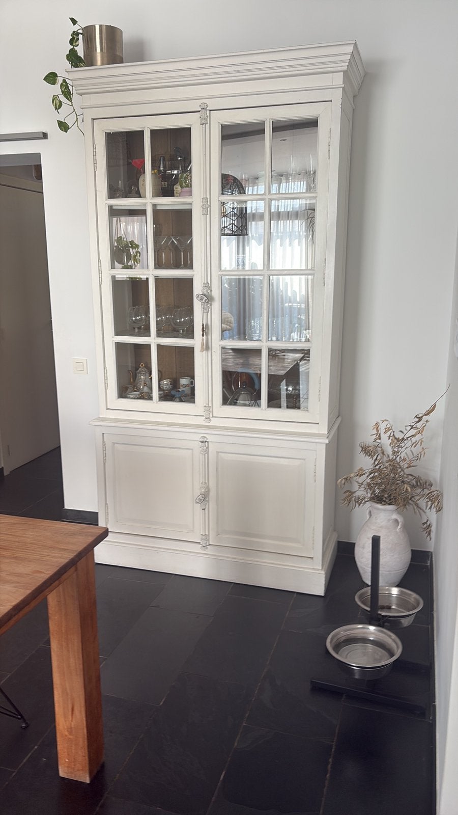 Leuke landelijke vitrine kast, 25 à 50 cm, 100 à 150 cm, Enlèvement, 200 cm ou plus