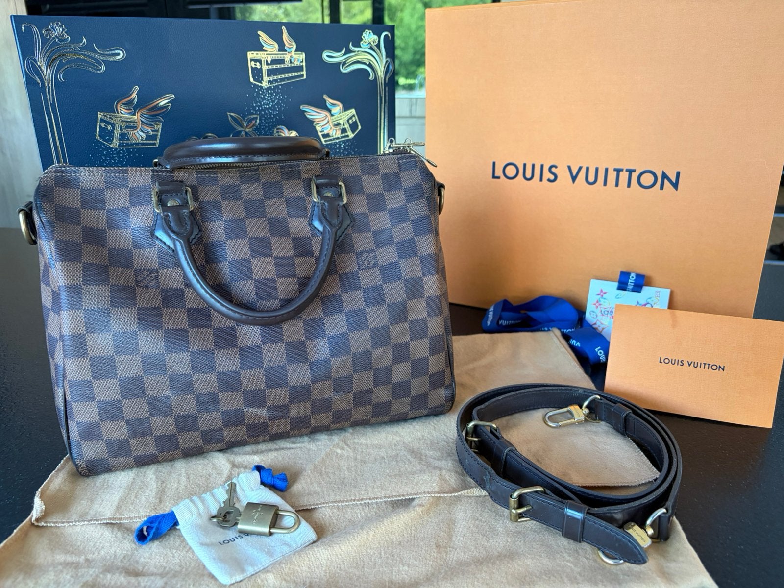 Originele louis vuitton speedy 30 damier, Enlèvement, Comme neuf