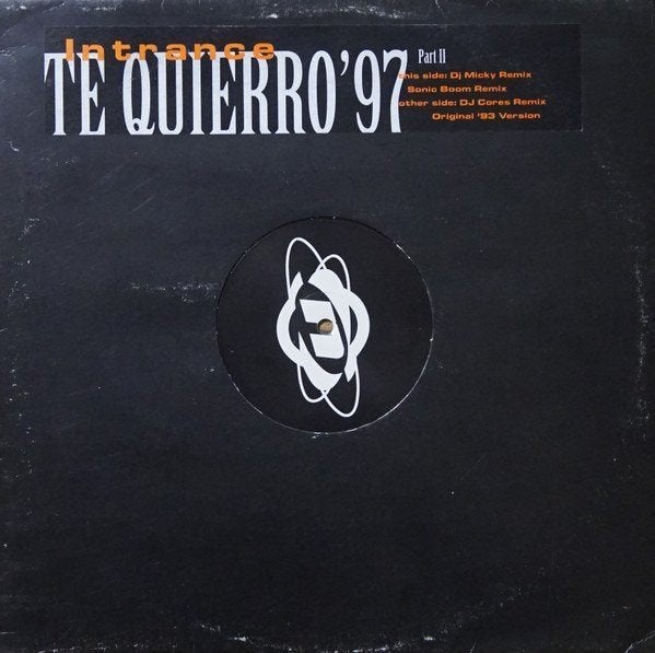 Intrance - Te Quierro '97 (Part II), Cd's en Dvd's, Gebruikt, Trance, Promo, Ophalen of Verzenden