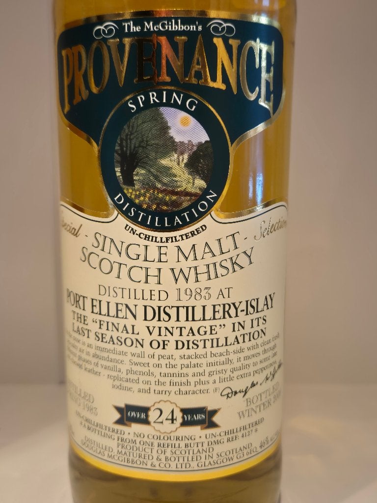 Port Ellen 1983 McG, 24 jaar oud Single Malt Whisky, Verzamelen, Ophalen, Overige gebieden, Overige typen, Nieuw