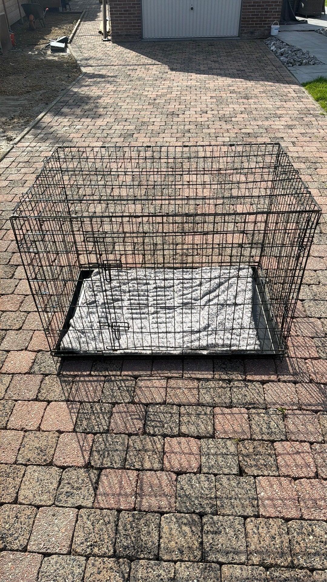 Grote hondenbench 107  77  70 cm – inklapbaar, Ophalen, Gebruikt