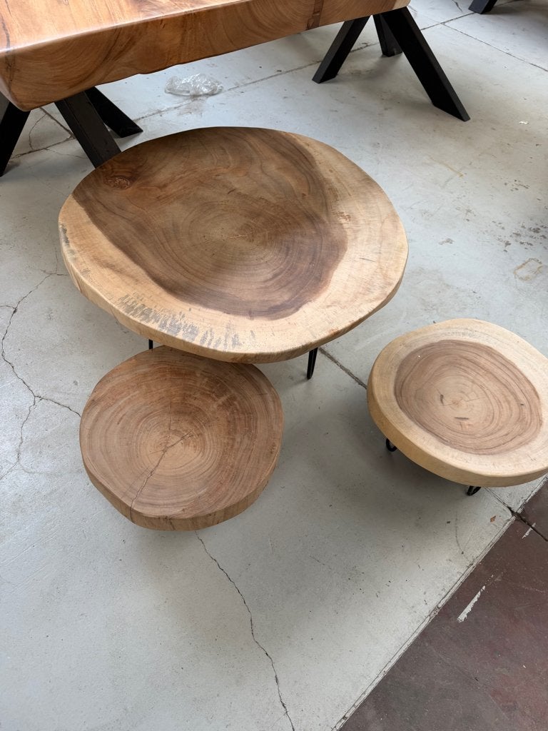 Banc en bois au charme naturel, Enlèvement ou Envoi, Comme neuf, Info@boomstamtafel.net, Brabawoods