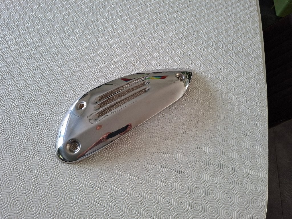 Vespa GTS 300 hitteschild chrome uitlaat, Fietsen en Brommers, Scooters | Vespa, Ophalen, Overige modellen, Zo goed als nieuw