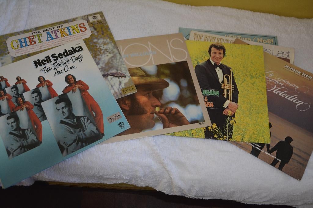 Collection : 50 disques vinyles 33 tours, Avec pochette intérieure, Enlèvement, 1980 - 1989, Utilisé
