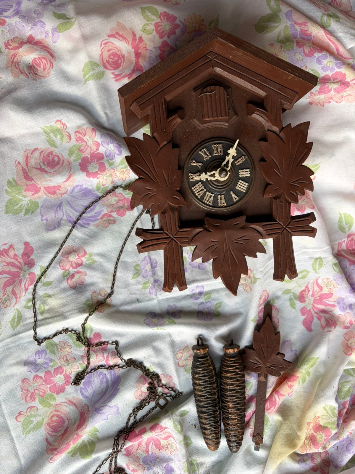 Horloge coucou vintage, Enlèvement
