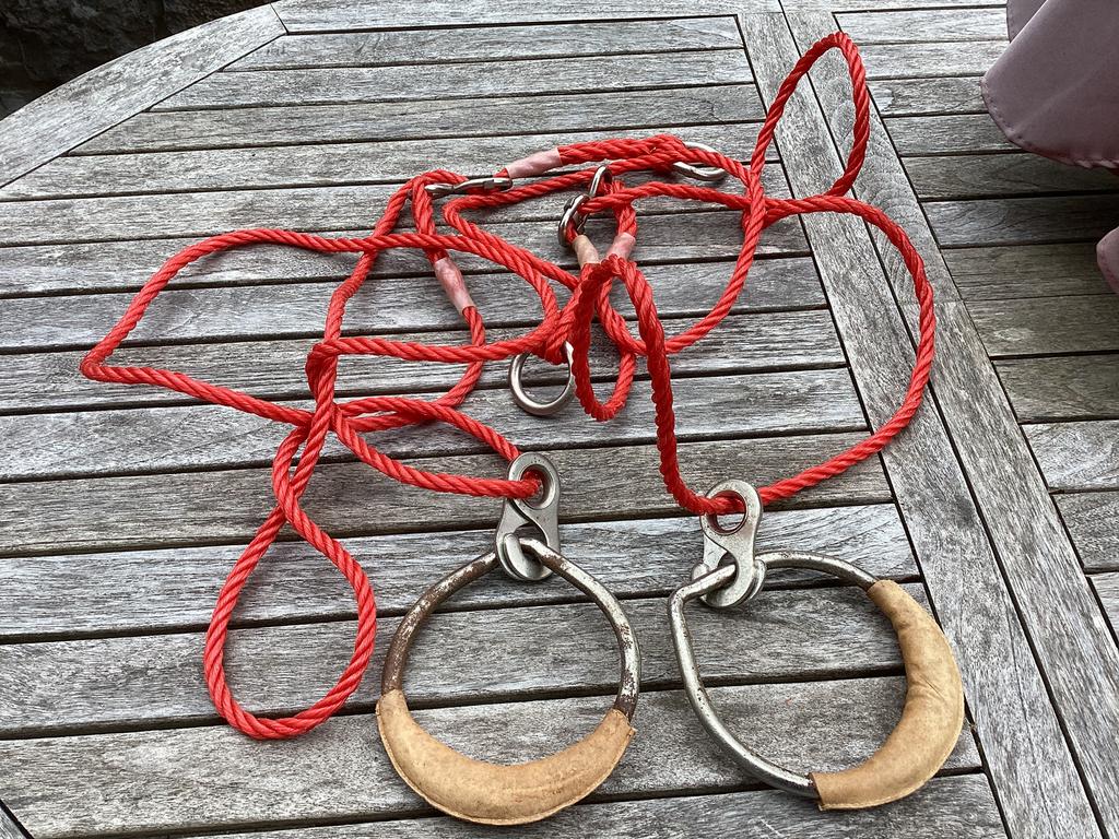 Cordes et attaches neufs plus anneaux cuir (utilisé), Ophalen of Verzenden, Gebruikt