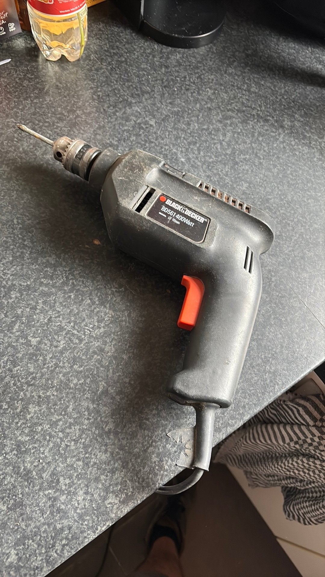 Black en decker boormachine 400w, 400 à 600 watts, Enlèvement ou Envoi, Mécanisme de percussion, Utilisé