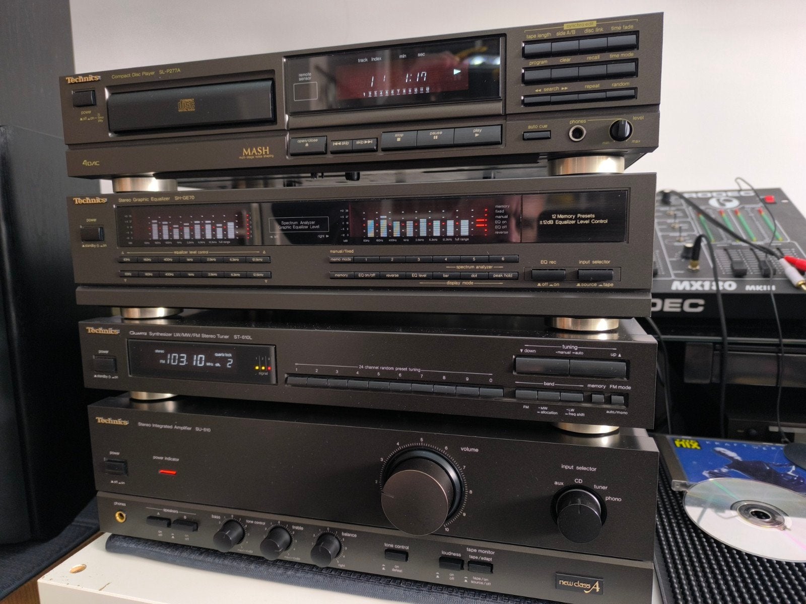 TECHNICS HIFI set - SU 610 - ST 610L - SH GE 70 - SL P277A, Autres marques, Comme neuf, Enlèvement, Composants en vrac