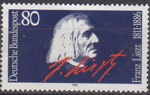 Duitsland - Franz Liszt - 1986, Ophalen of Verzenden, Postfris