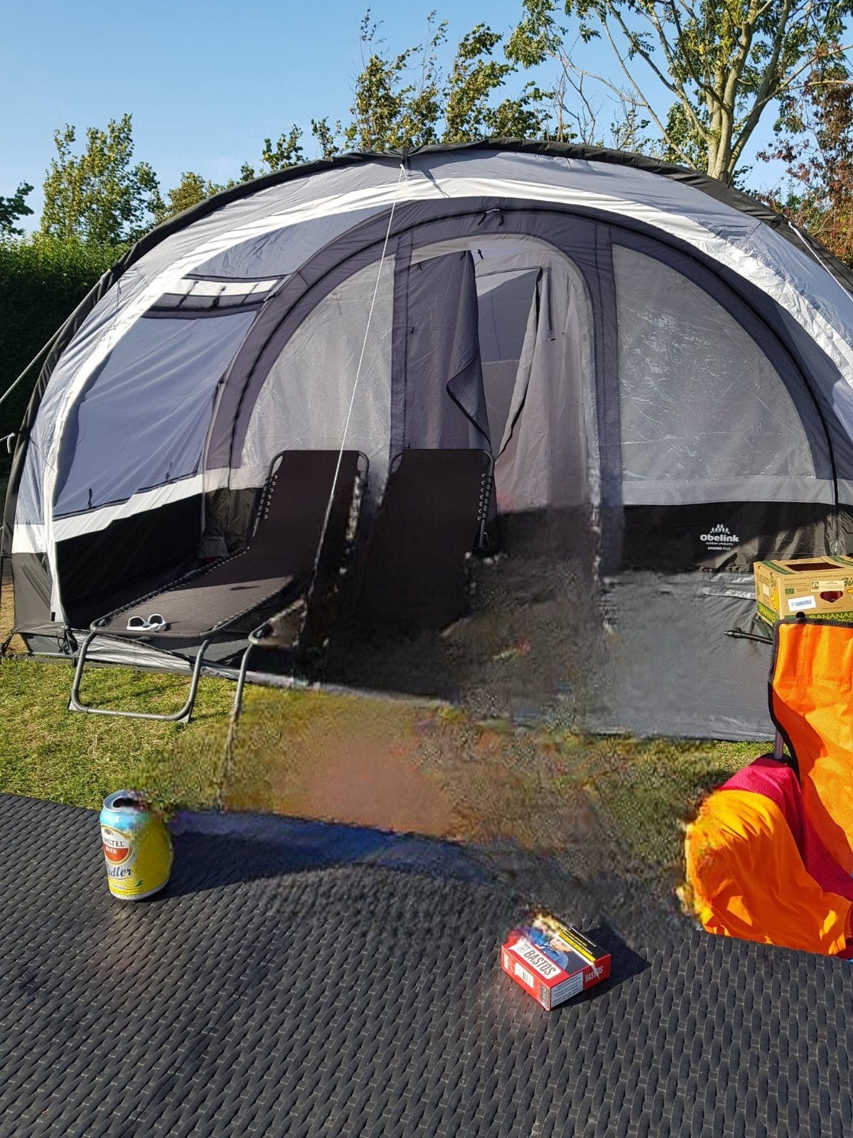 zeer goede tent 2x gebruikt 4 personen, Caravans en Kamperen, Ophalen, Zo goed als nieuw, Tot en met 4