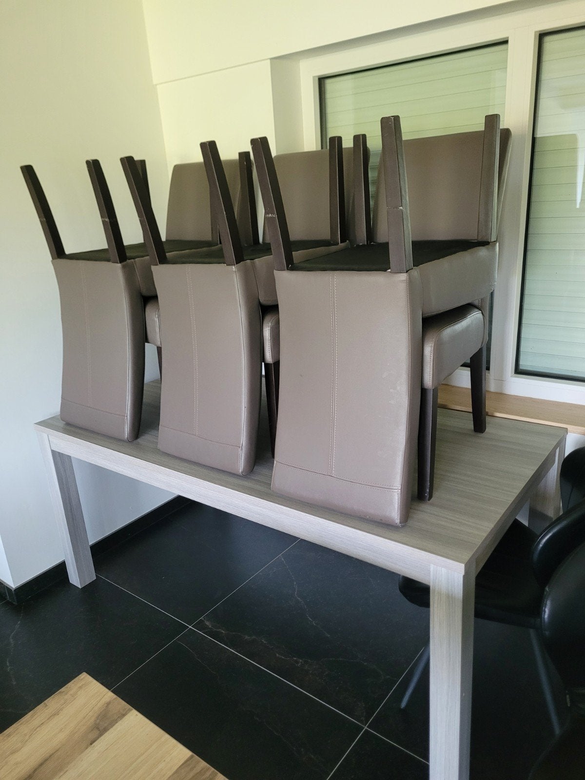Tafel met stoelen, Ophalen, Gebruikt, Tafel