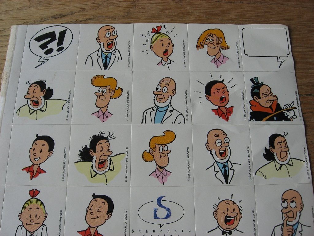 20,5 x 27 cm Stickers Suske en Wiske 1997 Standaard Uitgever, Verzamelen, Ophalen, Suske en Wiske, Nieuw, Plaatje, Poster of Sticker