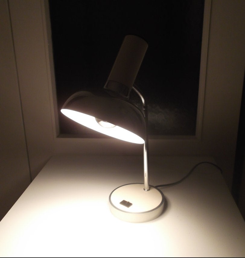 lampe, Maison & Meubles, Vintage, Argenté, Lampe de bureau, Comme neuf
