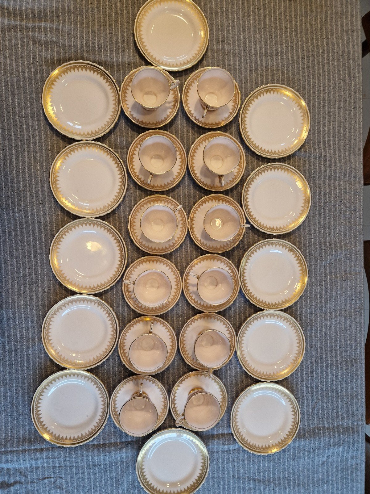 Rare service complet café/dessert 12 pers. TUSCAN Bone China, Enlèvement