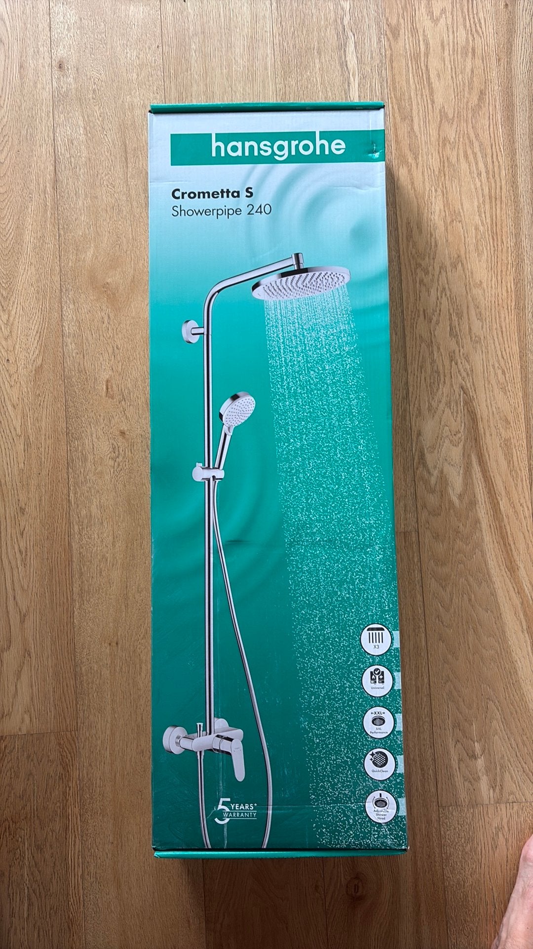 Douche Hansgrohe Showerpipe crometta S, Bricolage & Construction, Enlèvement, Neuf, Chrome, Douche